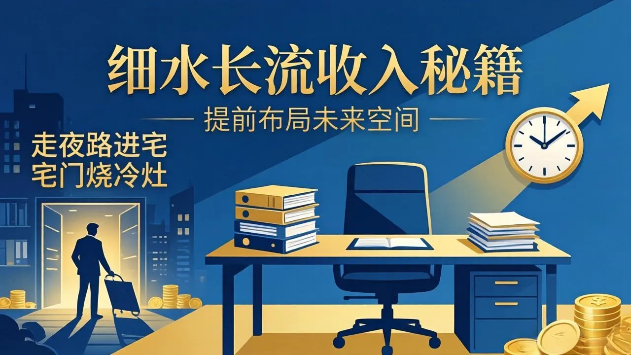某付费文章：细水长流收入秘籍：走夜路进宅门烧冷灶，提前布局未来空间-时光芝士