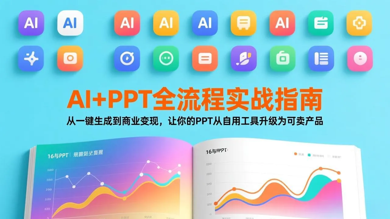 AI+PPT全流程实战指南：从一键生成到商业变现，让你的PPT从自用工具升级为可卖产品-时光芝士
